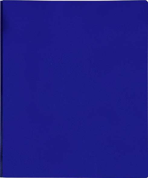 Lion 2-Pocket Plastic Folder with Fasteners, Dark Blue, Pack of 4 (92310-BL-4P)