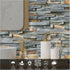3-Pieces Peel and Stick Backsplash Tiles for Kitchen 4"x 12" PVC Self-Adhesive Subway Matte Faux Stone Wall Panel