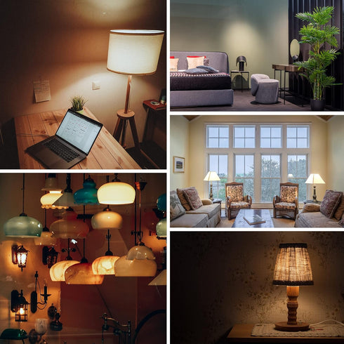 Dimmable Tubular LED Bulb, E26, 2 Pack, T10 T30 Vintage LED Bulbs, 40 Watt Equivalent, 2700K Warm White