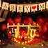 24Pcs 1000Pcs 30Pcs Homemory I Love U Light Up Letters Proposal Decorations, I Love U Sign with Flameless Candles Red