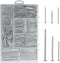 376pcs Premium Hardware Nails Assortment Kit, Maximum Length 2 Inches, Galvanized, Picture Hanging, Wood, Wall with
