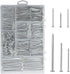 376pcs Premium Hardware Nails Assortment Kit, Maximum Length 2 Inches, Galvanized, Picture Hanging, Wood, Wall with