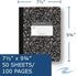 Roaring Spring Composition Notebook, Wide Ruled, 50 Sheets, 15# White Paper, 9.75"x7.75", Proudly Made in USA, Hard Board Black Marble Covers (Pack of 1)