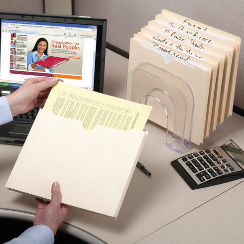 Smead File Jacket, Manila, Legal Size, Reinforced Straight-Cut Tab, 1-1/2" Expansion, 50 per Box (76540)