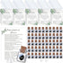 Qpige Bulk 50 Memorial Cards Funeral Favors for Guest, Funeral Wake Celebration of