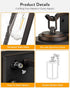 15" Garage,1 Large Dusk to Dawn Outdoor Wall Lights Exterior, Bronze Porch Light with Modern Transparent Glass