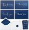 T&M Quality Designs LLC 100 Thank You Cards with Envelopes and Stickers - 4 Unique Navy