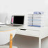 Letter Tray Paper Organizer, 5-Tier White Desk Organizer with Handle for Metal Desktop Document Shelf & Classroom