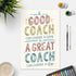 Bewoow Thank You Coach Card - Appreciation Greeting for Basketball, Soccer, Wrestling, or Any Sports Coach