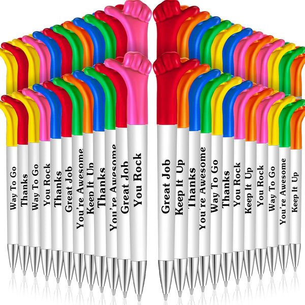 Woanger Inspirational Quotes Thumbs Up Pens, Thank You Gifts Bulk for Employee Appreciation