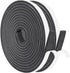 Yotache Foam Strips with Adhesive, Neoprene Weather Stripping High Density Foam Tape for Doors and Windows Insulation