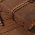NomadCraftsCo. Vintage Leather Journal, Handmade Leather Sketchbook, Antique Deckle Edge Paper, Book of Shadows Journal