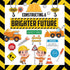 Decorably 81 Pcs Construction Theme Bulletin Board Decorations Set with Accompanying Borders for Classroom Decor