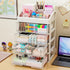 Desk Organizer with 4 Drawer Storage, Desktop Storage Drawers for Office/School Supplies, Makeup Organizer, Plastic