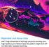 Pink Purple Neon Sunset Desk Mat Mousepad, Cool Futuristic Car Extended Large Gaming Mouse Pad, 31.5 x 15.7 inch