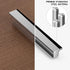 5-Inch Polished Chrome Square Cabinet Handle Chrome Drawer Knob Dresser Handle Drawer Button Square Cabinet Knob Locker TV Cabinet Handle 2-Pack (Super Deluxe Chrome Handle) by AOKENBAO