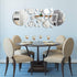 Zonon 30 Pcs Living Room Wall Decor, DIY Acrylic Mirror Wall Letter Signs Stickers for Home Bedroom Living Room