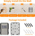 UPGRADE Extra Large Key Lock Box, Weatherproof Wall Mount for Car, House Keys, Indoor Outdoor Security Storage