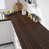 15.8"x80" FunStick Brown Slats Wood Wallpaper Peel and Stick Removable Walnut Wood Contact Paper for Cabinets Peel