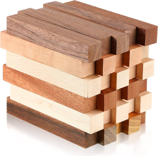 30 Pieces Exotic Wood Pen Blanks Pen Turning Supplies, Black Walnut, Hard