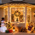 500 163ft 8 JMEXSUSS LED Warm White Christmas Lights Indoor Outdoor, Clear Wire Plug-in String Lights Bedroom, Modes