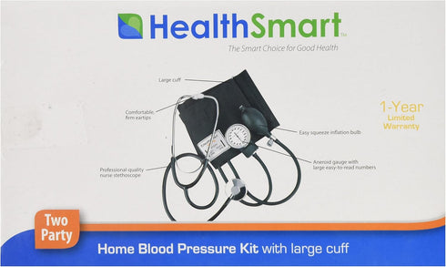 MABIS Professional Aneroid Sphygmomanometer Blood Pressure Gauge with Carrying Case, Black