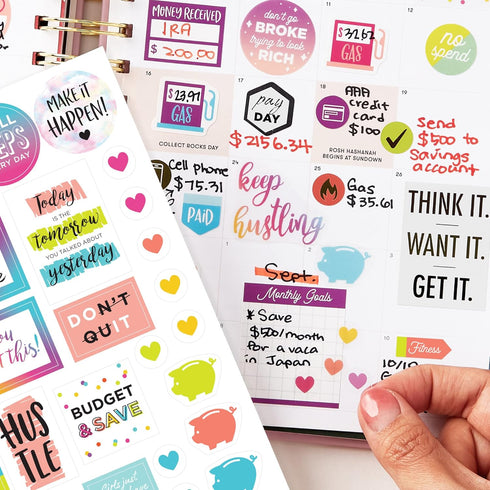 Avery Budget Planner Stickers Pack, 30 Sheets, 1,230 Total, Expense Tracker for Journals or Calendars