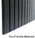Large Cork Board for Office Wall Decor, 8 Pack Felt Wall Tiles with Slat Wall Paneling & Push Pins