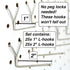 Pegboard Hooks 50-Pack 1" + 2” L Hook - Zinc Plated - Will Not Fall Out - Fits Any Peg Board - Organize Tools, Accessories, Workbench, Garage Storage, Kitchen, Craft or Hobby Supplies, Jewelry