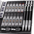 Nicpro 2mm Metal Mechanical Pencil Set with Case, 3PCS Lead Holder 2.0 mm, 144PCS Lead Refills, Eraser, Sharpener