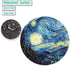 Van Gogh Starry Night Round Mouse Pad, Non-Slip Rubber Base, 7.87 x 7.87 Inch for Gaming