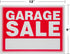 GARAGE SALE Sign Red Yard Sales Street Signs by Ram-Pro - 9 x 12 inch Plastic Banner Labels (Pack of 4)