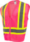 Radians SV22-1 Economy Type O Class 1 Safety Vest, Pink Mesh Size 4X-Large, 1 Each