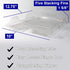 File Organizers, Letter Size, Stackable Trays for Desk, 12 Pack, Clear for Office Files, Mail, Documents