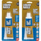 Liquid Nails LN-207 Silicone Sealant, 2.5 oz, Carded, Clear, Paste, 2 Pack
