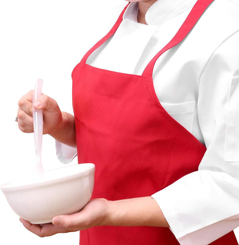 Pack Arkwright Bib Aprons Bulk - Long, Oversized Professional Restaurant Quality, Unisex Kitchen Work Apron for Chefs