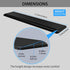 HONKID Low Profile Wrist Rest for Slim Keyboards and Mouse - Made of Cool Gel, Non-Slip Rubber Base, Relieve Wrist