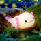 UNEEDE Axolotl Night Light for Kids, Animal Silicone Nursery Night Lamp, Rechargeable