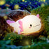 UNEEDE Axolotl Night Light for Kids, Animal Silicone Nursery Night Lamp, Rechargeable