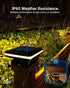 2W, 120 2CCT: 2700K, 4000K, 2 50%, 100% 2 Pack Sunco Solar Post Lights, Outdoor Dusk to Dawn Black Square Solar Powered