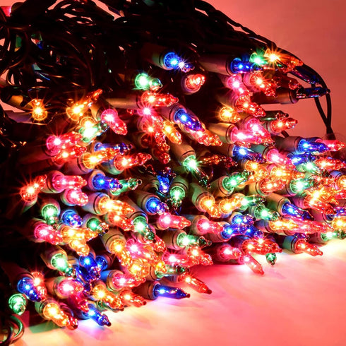 SMART EGG 2Pack 50 17.7 8 LED Battery Operated Christmas Lights FT, Multicolor Waterproof Mini String Lights