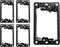 BestMounts 5 Pack Low Voltage Mounting Brackets - 1 Gang for Drywall Outlet Cable Pass Through Wall Plates for Old