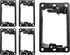 BestMounts 5 Pack Low Voltage Mounting Brackets - 1 Gang for Drywall Outlet Cable Pass Through Wall Plates for Old