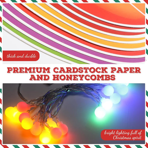Christmas Bulletin Board Set, Merry and Bright Cutouts for Winter Holiday Classroom Wall Decorations