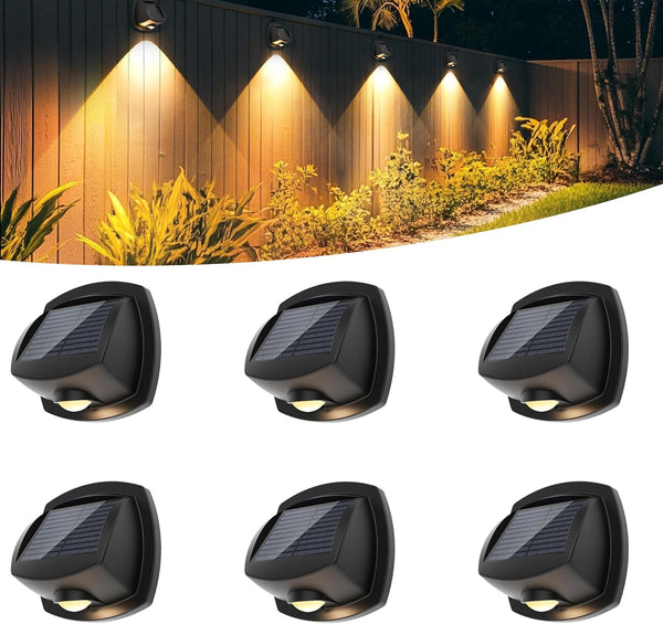 SOLPEX Solar Lights Outdoor Waterproof IP65, Solar Stair Lights Outdoor for Fence,