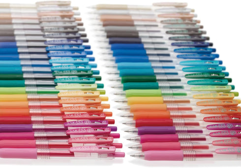 Zebra Sarasa Push Clip Gel Ink Pen, 0.5 mm, 10 Color Set