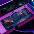 Large Moon Mouse Pad, Night Sky Forest Desk Mat, 31.5 x 11.8, Full Keyboard and Mouse Pad with Stitched Edges