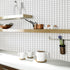 Erfoni Black and White Peel and Stick Wallpaper, Modern Herringbone Contact Paper, 17.7inch x 78.7inch