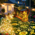 VOOKRY Solar Lights Outdoor Decoration, Large Retro Hanging Metal Solar Watering Can