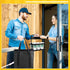 6 Reusable Cup Drink Carrier with Handle and Insulated Bag for Hot and Cold Drink/Food, Foldable Plastic Cup Holder